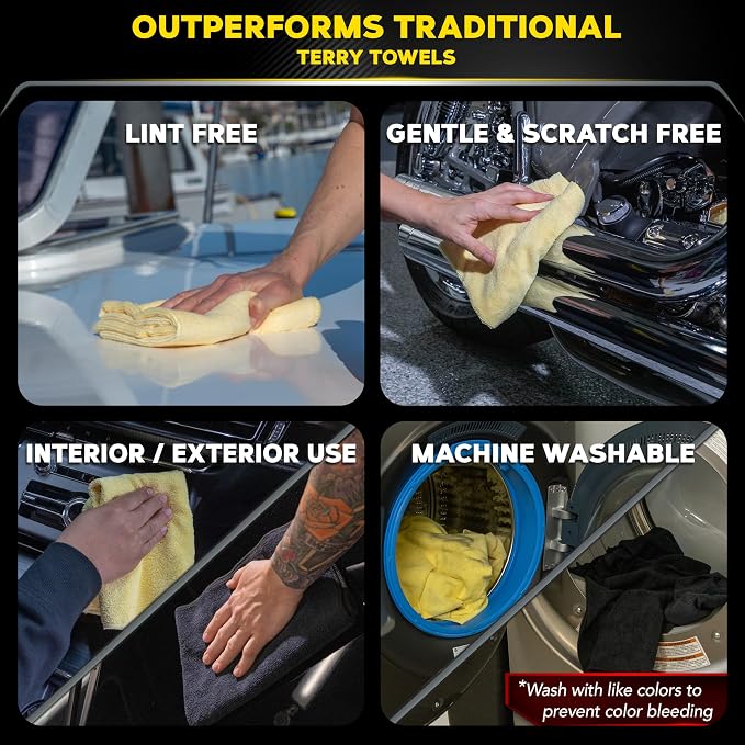 Meguiar's X2025 Supreme Shine Microfiber Towels -6 Count (Pack of 6)