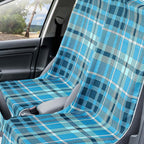 Car Seat Towel Covers with Storage Bag, 63 x 32 Inch Universal Non Slip Waterproof Sweat Protector for Car Truck, Gym Swimming Running, Machine Washable(2 Pack,Blue Plaid)