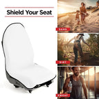 Waterproof Sweating Car Seat Cover for Post Gym Workout, Running, Swimming, Beach and Hiking, Universal Fit Anti-Slip Bucket Seat Protector for Cars, SUVs and Trucks, Machine Washable, White