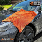 Large Microfiber Drying Towel (24 in x 35 in) Car Exterior Cleaning and Detailing Cloth, Safe On Plastic Trim, Glass, Carbon Fiber, Paint