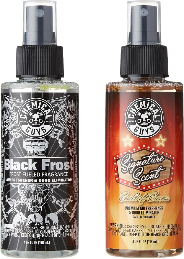 AIR_302_04 Black Frost Scent and Signature Scent Combo Pack, Great for Cars, Trucks, SUVs, RVs, Home, Office & More (2-4 fl oz Items)