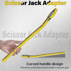 Car Jack Ratchet Wrench, Labor-saving Tire Jack Handle, Scissor Jack Adapter for Car with Long Handle, 360° Swivel Tire Wheel Lug Wrench for Travel/Truck/SUV/Vans