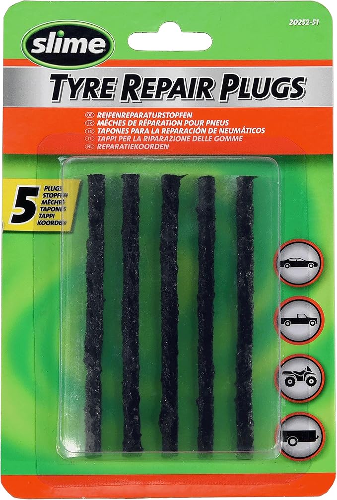 20252 Tire Repair Plugs Strings, ACT, Mowers, Wheelbarrows, 7-ply, 4in, 5 Count