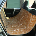 3-in-1 Back Seat Cover for Dogs, 100% Cotton Canvas Back Seat Hammock with Headrest Straps, Belt Slots, & Anchors, Non-Skid Cargo Area Cover, Machine Washable, No Harmful Chemicals, 56"x56"