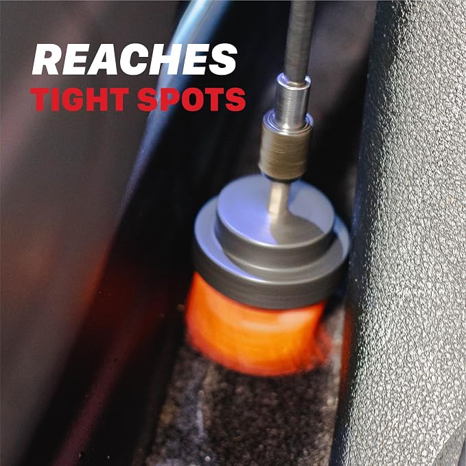 2", 4", & 5" M8 Medium-Duty Upholstery Carpet Brush with Drill Attachment Set – Power Scrubber Attachment for Car Detailing – Removes Grime, Stains & Spots from Fabric, Seats & Carpets