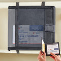 Car Registration and Insurance Card Holder for Sun Visor, Glove Box or Console with 2 Clear Hidden Car Document Pockets and Front Mesh Card Pocket