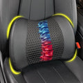 Lumbar Support Pillow for Car, Car Seat Back Support for Driving | Memory Foam Car Lumbar Support for Driving, Car Back Cushion, Adjustable Straps, Lower Back Pillow, Breathable 4D Mesh, Black