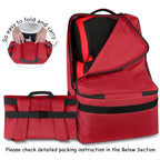 Car Seat Travel Bag, Padded Car Seats Backpack for Air Travel, Heavy Duty Carseat Travel Bag for Airplane, Airport Gate Check Bag (Red)