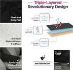 Waterproof Sweat Towel Car Seat Cover for Post Gym Workout, Running, Swimming, Beach and Hiking, Universal Fit Anti-Slip Bucket Seat Protector for Cars, SUVs and Trucks, Machine Washable