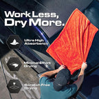 Blackline Car Drying Towel - 2ft x 3ft XL-Popular Pick Among Detailing Pros - 1300 GSM Microfiber Towel - Absorbs Over 8lbs of Water - Leaves No Streaks, Spots or Scratches - Dries an Entire Car
