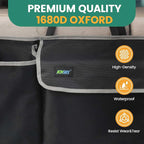 Hanging Trunk Organizer for SUV – Backseat Car Storage Bag, Large Collapsible Backseat Trunk Organizer with Adjustable Straps, Space Saving Car Organization Accessories for Truck MPV Van