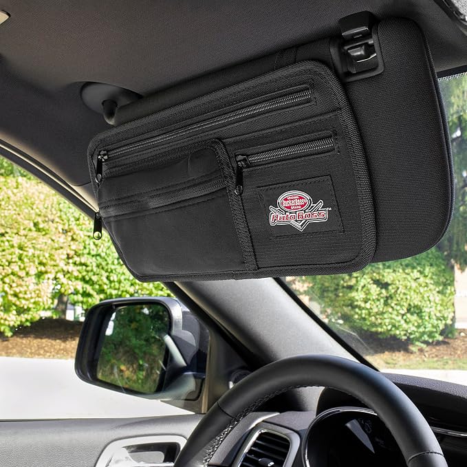 AutoBoss Visor Organizer, Auto Boss (AB30040), Black