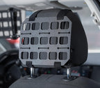 Car Headrest Organizer MOLLE Panel for Vehicle Seat Back EDC Pouch Tool Holster Bag Gadget Holder Backpack Insert Panel Tactical Gear Rack Truck Equipment Plate Modular Storage Shelf