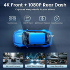10.26" Carplay Screen for Car,4K Dash Cam,Portable Tablet for Apple Android Auto,Voice Touch Control GPS Navigation,Stereo Audio Radio,Rear Backup Camera,Bluetooth,Wireless Mirror for Truck