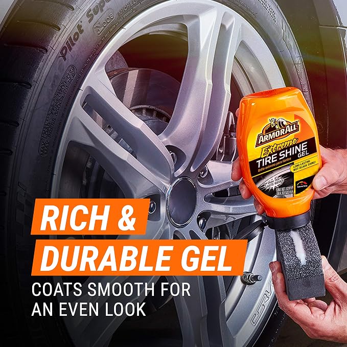 Extreme Tire Shine Gel, Restoring Color and Tire Protection, 18 Fl Oz (Pack of 2)