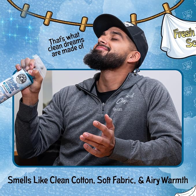 Tangled Sheets Fresh Linen Scent Air Freshener Spray and Odor Eliminator, Clean Fabric Inspired Spray for Home, Office, Bathroom, Dorm, and Car Interior - 4 Fl Oz