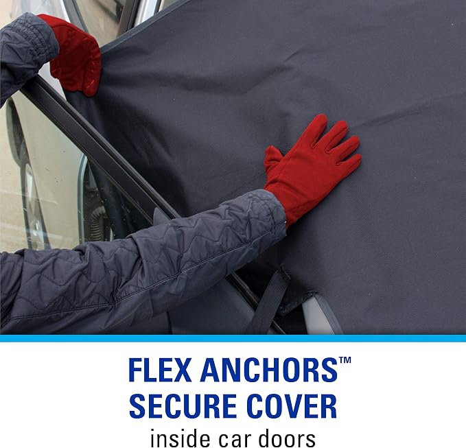17540PB Arctic Defense Car Windshield Cover for Ice and Snow, Car Snow Cover with Side Mirror Covers, (61" W x 42" H)