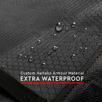 Back Seat Protector for Car, 2 Pack Premium Kick Mats for Kids, Extra Large Car Seat Cover for Backseat with Mesh Pockets, Waterproof Dirt & Mud Protection, Black