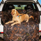 Premium SUV Cargo Liner for Dogs, Waterproof Pet Cargo Cover with Bumper Flap Protector, Durable Non-Slip, Universal Fit for SUVs, Sedans & Vans (74"" L x 41"" W) Brown
