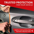 Car Door Edge Protector – Universal DIY Edge Trim to Prevent Scratches & Dings – Flexible Adhesive Molding Trim for Cars, Trucks & SUVs (10 Ft - Orange)