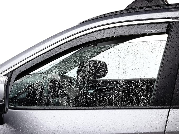 Custom Fit Side Window Deflectors for VW Golf Alltrack, Golf SportWagen (801059IM-81721IM), Dark Tint