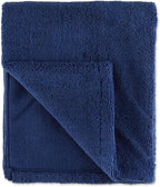 Pet Grooming Towel Collection Absorbent Microfiber X-Large, 41x23.5", Embroidered Navy