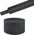 Black 2:1 Ratio Automotive Heat Shrink Braided Sleeving,Wear-Resistant Flat Woven Shrinkable Sleeve Fabric Car Cable Wires Hoses Protection (2''-26ft)