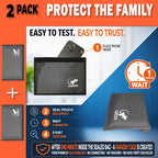 Two Faraday Bags Anti-Tracking GPS RFID Signal Blocker Wallet Shielding Pouches (x2) Protective Cases for Cell Phone Car Key FOB, Data Privacy, Electronic Device Security (2 PACK - POCKET GRAY)