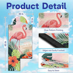 2 Pack Car Seat Towel Covers, Sweat-Proof Microfiber Seat Protectors for Gym, Running, Beach & Workout, Breathable Quick-Dry, Machine Washable, Tropical Flamingo Print, Universal Fit