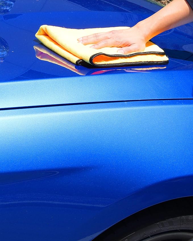 Professional Grade Microfiber Towels for Car, 16" x 16", 12 Pack, 440 GSM