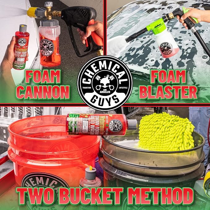 CWS20864 Watermelon Snow Foam Car Wash Soap (Works with Foam Cannons or Bucket Washes) For Cars, Trucks, Motorcycles, RVs & More, 64 fl oz (Half Gallon) Watermelon Scent
