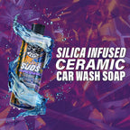 HydroSuds Ceramic SiO2 Shine High Foaming Car Wash Soap, Works with Foam Cannons, Foam Guns, and Bucket Washes, Berry Scent, Safe for Cars, Trucks, and RVs - 1 Gallon