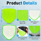 XINDELL 5 Pack Windshield Cleaner Velcro Microfiber Pads – 5.7" W Replacement Heads Cover for Xindell EasyPivot Windshield Cleaner Tools. Washable & Reusable Triangle Pads - Handle Not Included