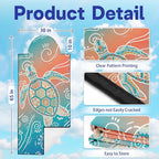 2 Pack Car Seat Towel Covers, Sweat-Proof Microfiber Seat Protectors for Gym, Running, Beach & Workout, Breathable Quick-Dry, Machine Washable, Gradient Sea Turtle Print, Universal Fit