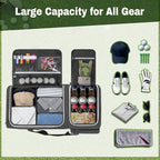 2 Layer Golf Trunk Organizer with Bottom Shoe Space, Golf Car Locker for Men & Women, Holds 2-3 Shoes, Balls, Tees, Cap, Gloves and Clothes (Patenting Design)