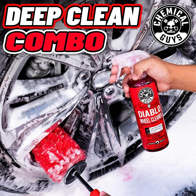 Diablo Wheel Cleaner Spray - 2 Pack 16 oz Bottles, Safe on All Wheel & Rim Finishes, Sprayable Formula Removes Brake Dust, Dirt & Grime, Car Care for Trucks, SUVs, Motorcycles & RVs