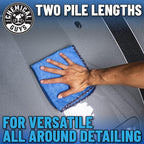 Professional Grade Premium Microfiber Towels for Cars,Blue,16" x 16",Ultra-Soft and Scratch-Free Car Detailing Cloths for Trucks,Motorcycles,and More,(Pack of 6)