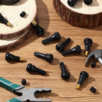 300 Pieces TR413 Valve Stems Tubeless Bulk Rubber Snap-in Valve Stems for 0.453 Inch Rim Holes, Black Standard Length Replacement Tool for Car Tubeless Replacement
