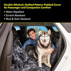 Dog Car Seat Cover, X-Large Heavy Duty Pet Seat Cover for Back Seat, Extra Padded Non-Slip Dog Hammock, Water-Resistant Back Seat Protector for Cars Trucks and SUVs (64” W x 60" L)