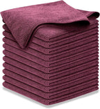 Premium 300GSM Microfiber Cleaning Cloth - 12.5"x12.5" High Performance - 1200 Washes, Ultra Absorbent Microfiber Towels for Cars Undercarriage, Rims & Engine Bay Cleaning - Microfiber Cloth