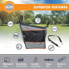 K&H Buckle N Go Dog Car Seat for Small Dogs, Waterproof Fabric, Breathable Mesh Sides, Adjustable Seatbelt Leash, Pet Car Seat for Small Pets- 16 X 14 X 14in