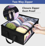 Wide Hat Storage for Baseball Caps, Large Capacity Hat Organizer for Closet Cap Holder Holds up to 40 Snapbacks, Black
