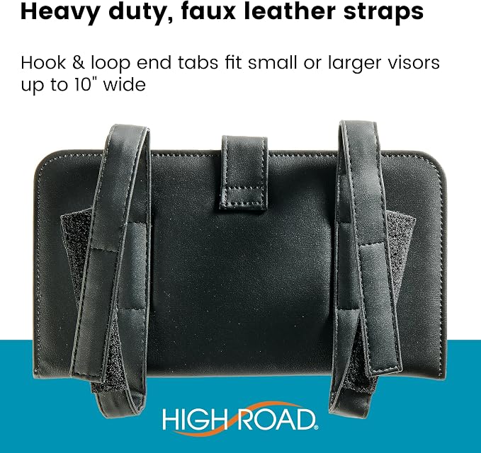 Car Document Holder - Registration and Insurance Card Holder and Car Visor Organizer with 6 Clear Pockets and Pen Loop for Driving Documents, Cards and Paperwork