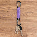 Paracord Keychain Carabiner Clip, D Ring Lanyard Hanger Stroller Hook for Water Bottle, Key, Backpacks, Men, Women