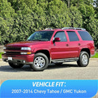 Window Rain Guards for Chevy Tahoe/GMC Yukon 2000 2001 2002 2003 2004 2005 2006, Out-Channel Window Visors Vent Wind Deflectors-4PCS