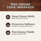 Leather Cleaner and Conditioner Kit by for Furniture Car Interiors Shoes Handbags, leather cleaner and conditioner two-step system with 2 sponges, 8 oz each