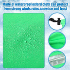 2 Pcs Side View Mirror Cover Auto Rearview Protection Cover Snow Ice Mirror Exterior Rear Accessories Universal Size for Cars (Green)