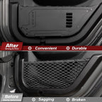 Metal Rear Door Pocket Storage Box Compatible with Jeep Wrangler JL JLU 4XE(2018-2026) & Gladiator JT(2020-2026), Door Side Insert Organizer Box Replaces The Weak Saggy Net -2PCS