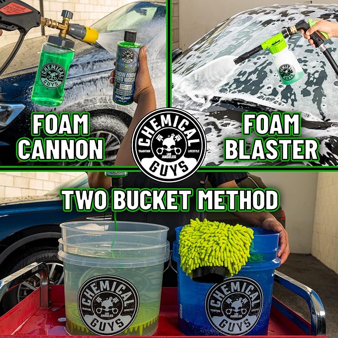 Car Wash Soap for Foam Cannon or Bucket, Honeydew Snow Foam Car Wash Soap for Trucks, Motorcycles, RVs & More, Super Suds, Honeydew Scent - 64 oz (Half Gallon)