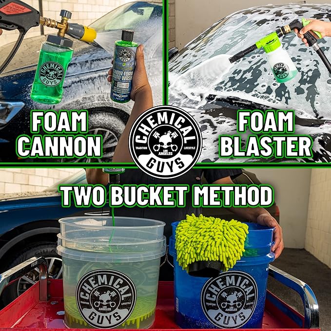 CWS_110_16 Honeydew Snow Foam Car Wash Soap (Works with Foam Cannons, Foam Guns or Bucket Washes) Safe for Cars, Trucks, Motorcycles, RVs & More, 16 fl oz, Honeydew Scent
